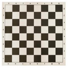 Šachovnice rolovaací vinylová hnědobílá 43 x 43 cm